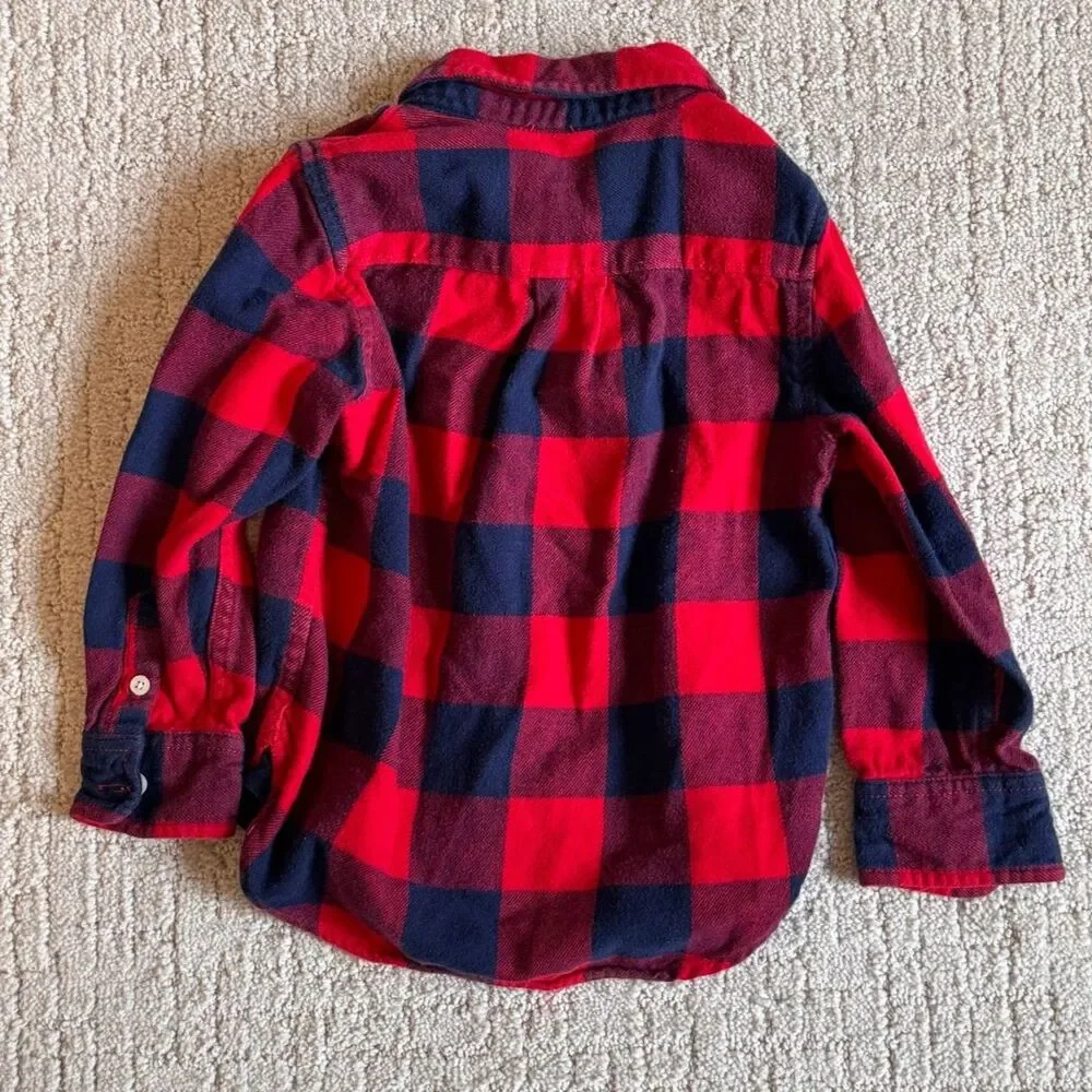 BabyGap Kids Flannel Button Down Shirt 3T